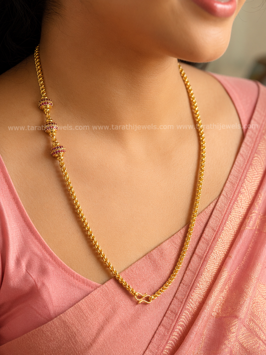 Traditional Ad stone Mogappu Chain MC26