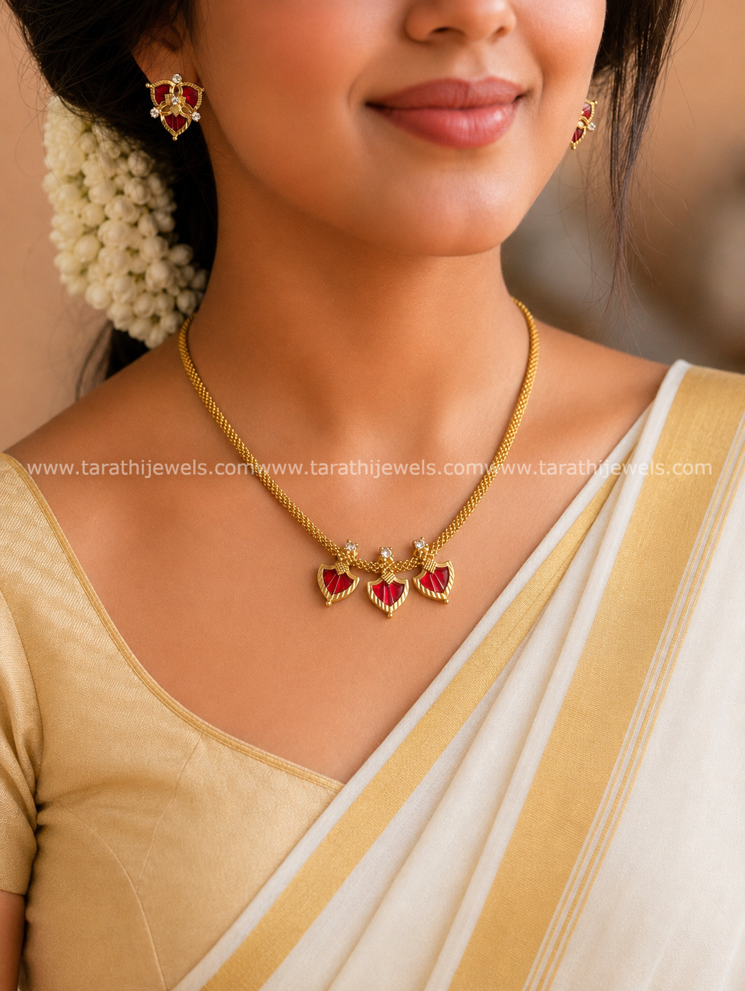 Traditional Kerala palakka Necklace N1001