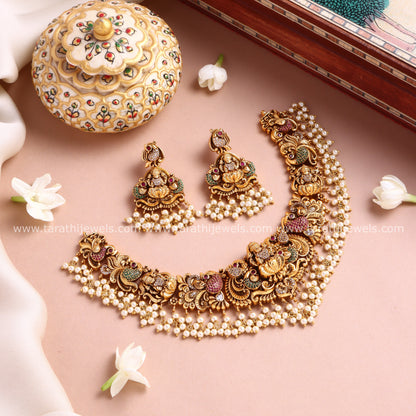 Antique Nagas Lakshmi Necklace N1009