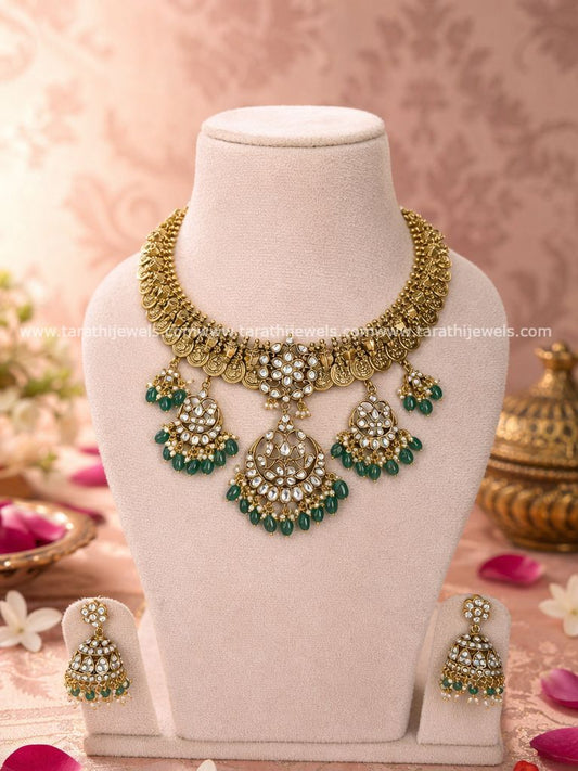 Kundan Jadau Lakshmi Coin Necklace N1025