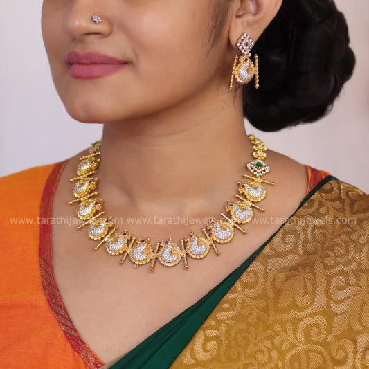Tamizhini Peacock Necklace N1050