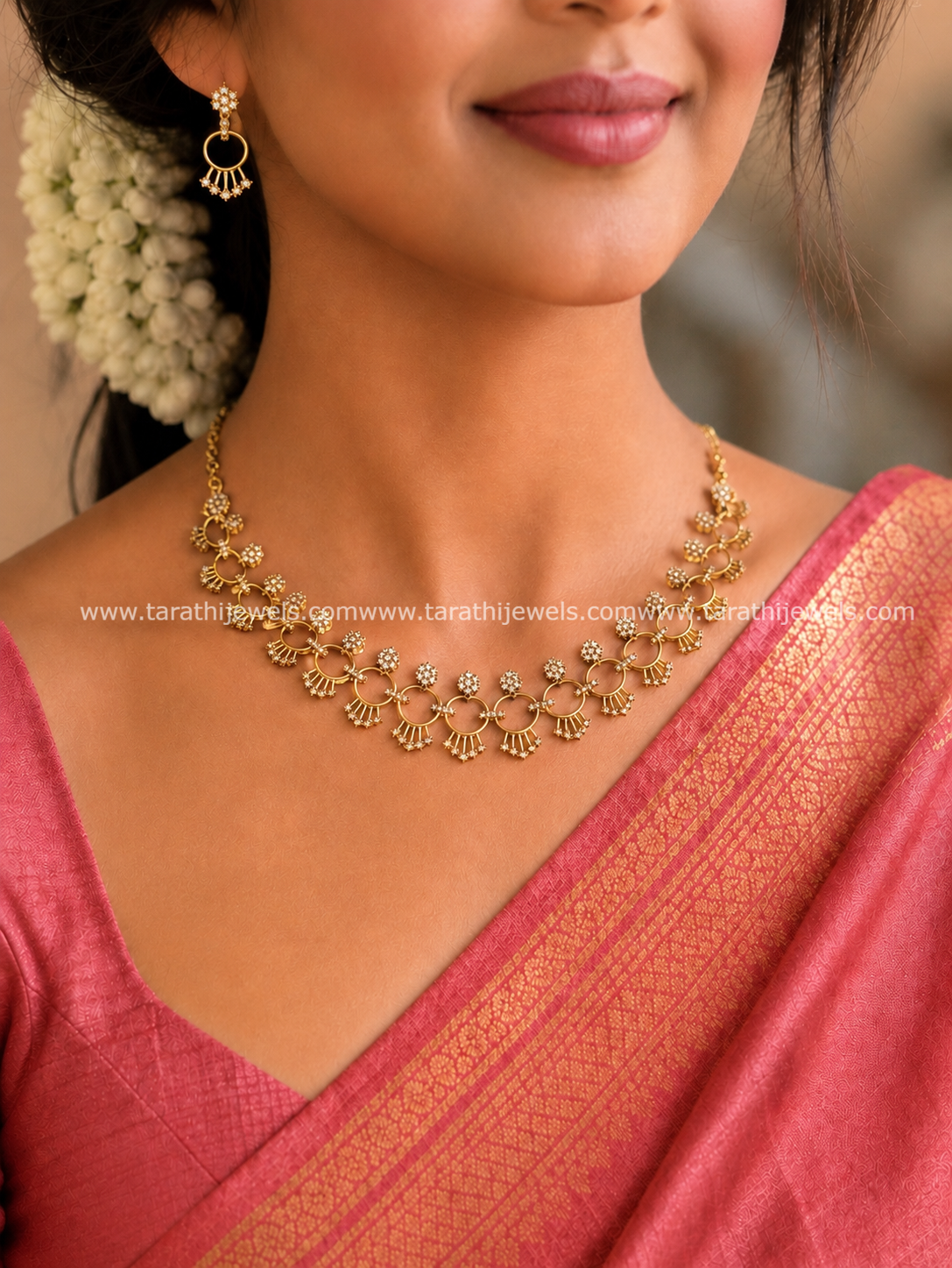 Yagavi  Ad short Necklace N1058