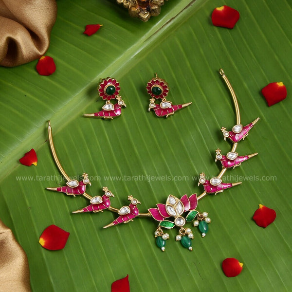 Lotus Peacock Necklace N1093