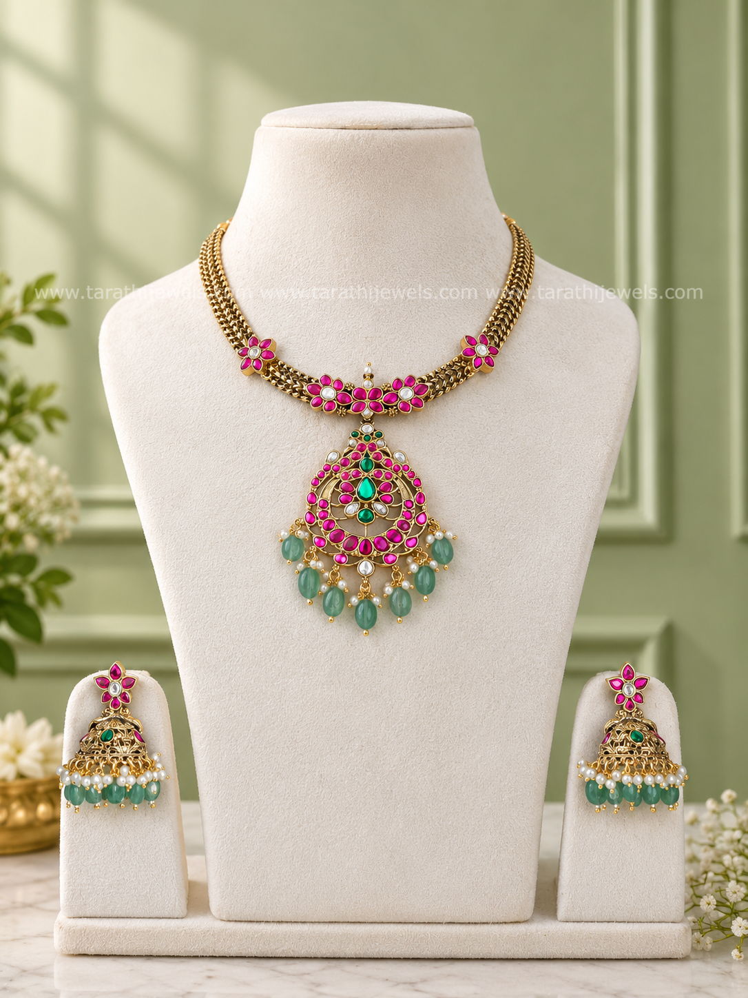 Tarathi Jadau Kundan Necklace N1102
