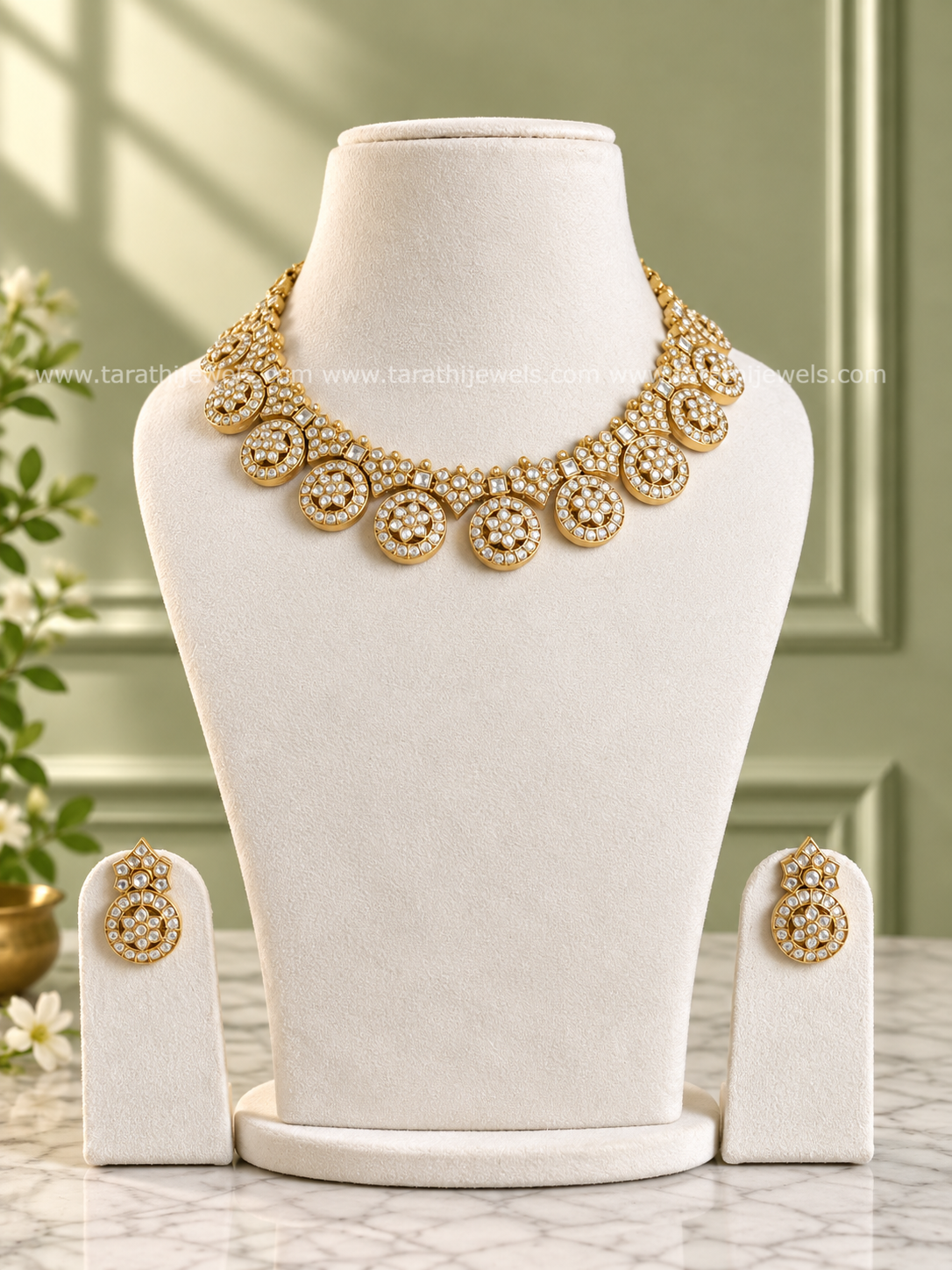 Tarathi Two in one Jadau Kundan Necklace N1111
