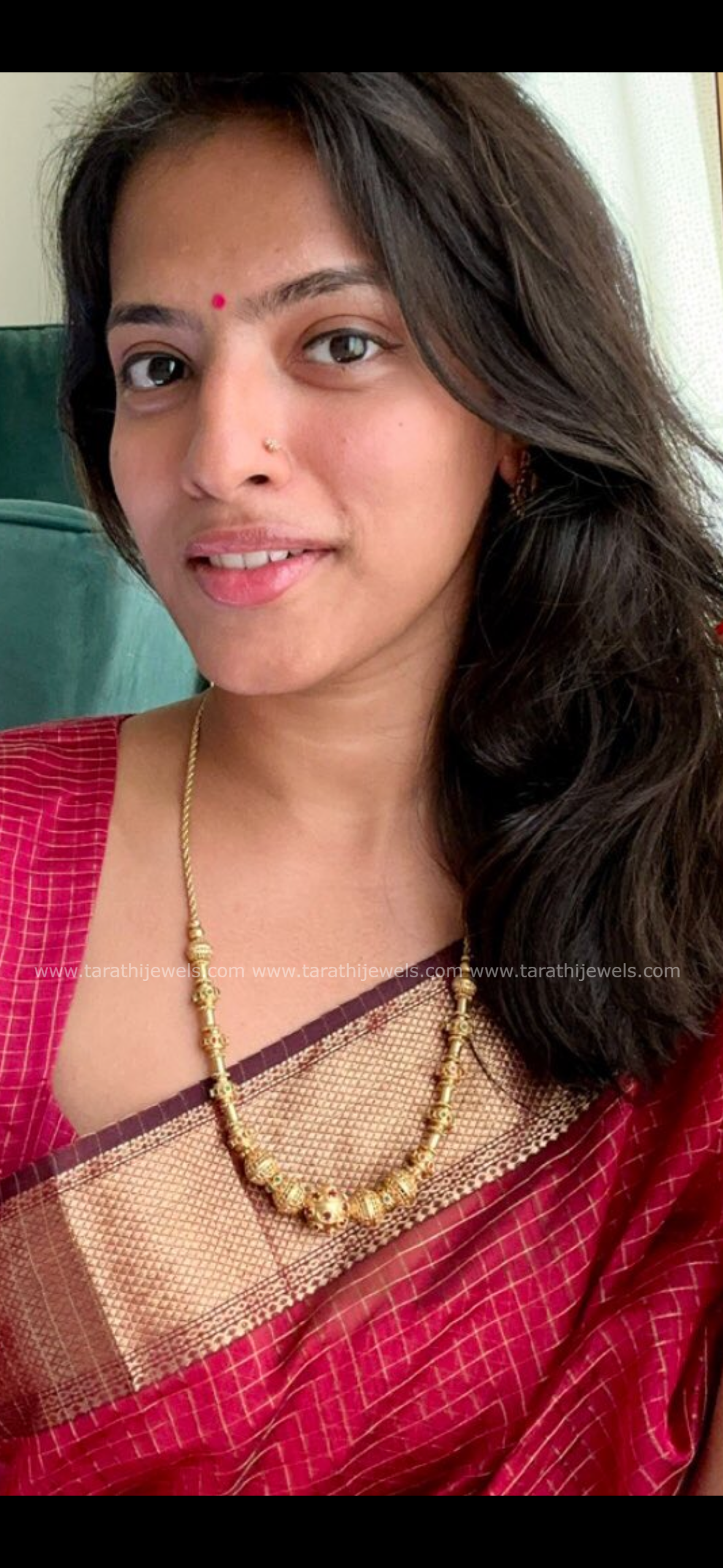 Gold Look alike ball design Kemp Maalai  N1113