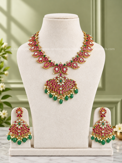 Tarathi Two in one Jadau Kundan Necklace N1114