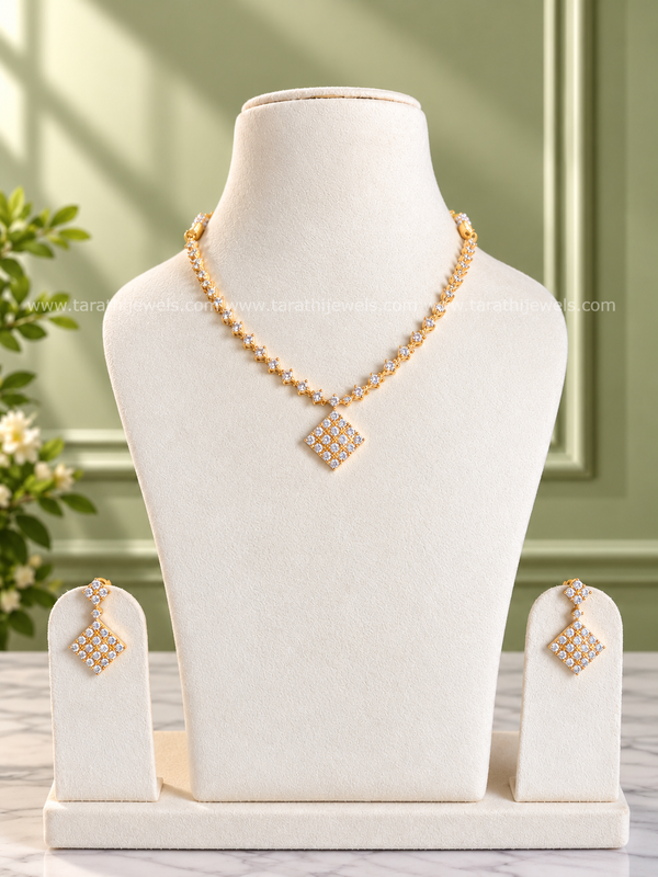 Diamond Look Alike Necklace N1161