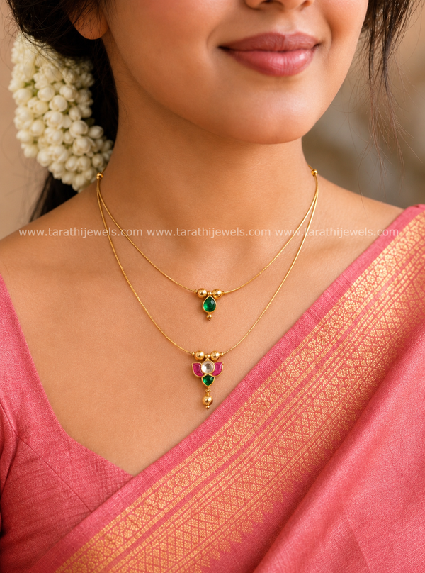 Janaki Jadau Invisible Necklace N1174