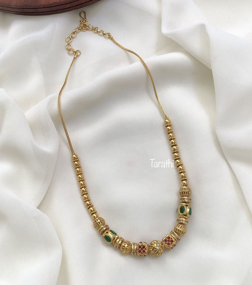 Gold Look alike ball design Kemp Maalai  N176