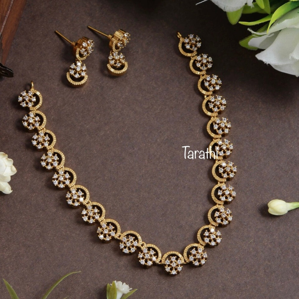 Simple Ad stone Party wear Necklace N197