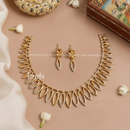 Ad Partywear Stone Necklace N844