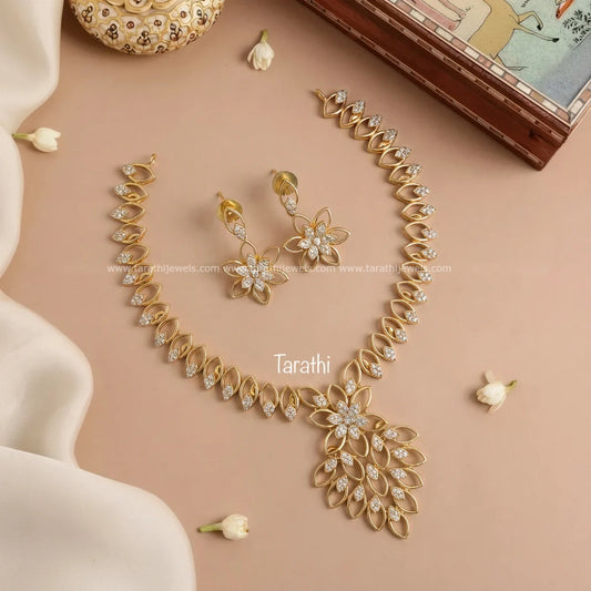 Diamond Look Alike Necklace N211