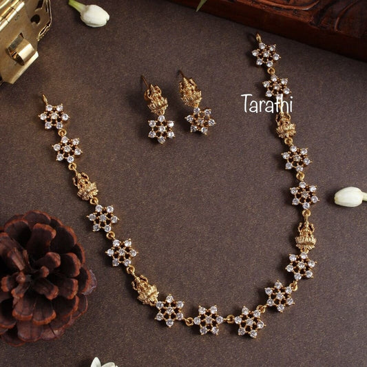 Antique Gold Lakshmi Neckpiece N234
