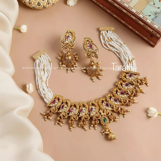 Antique Peacock Kemp Necklace N845