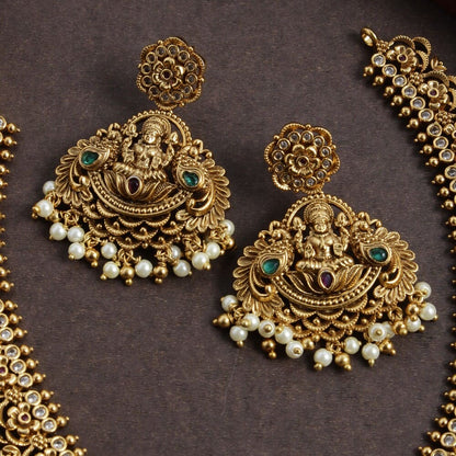 Antique Finish Lakshmi Guttapusalu Necklace N240