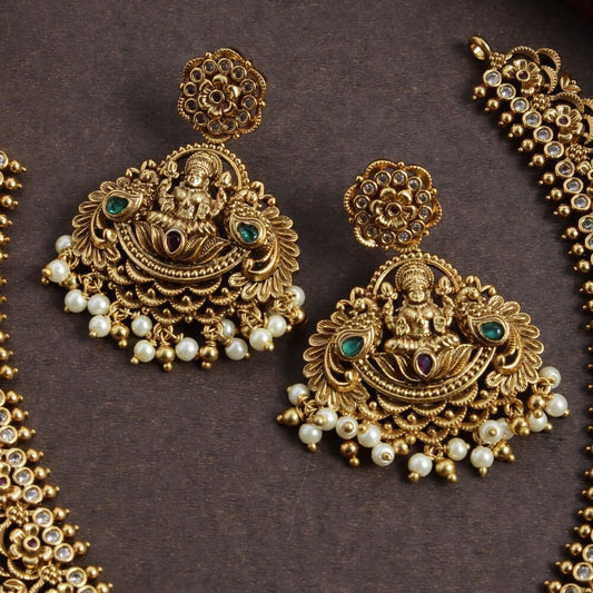 Antique Finish Lakshmi Guttapusalu Necklace N240