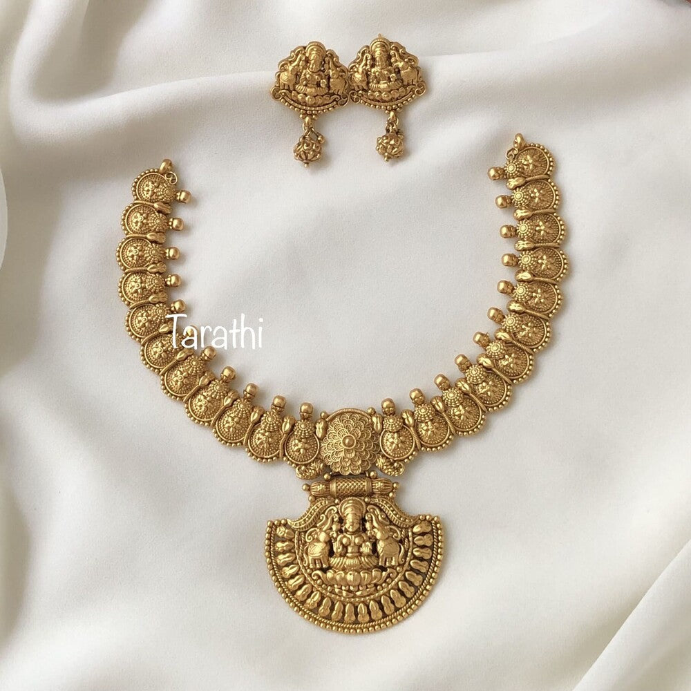 Golden Lakshmi Pendant Necklace N256