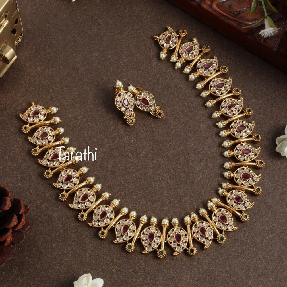 Antique Ruby Mango Neckset N262