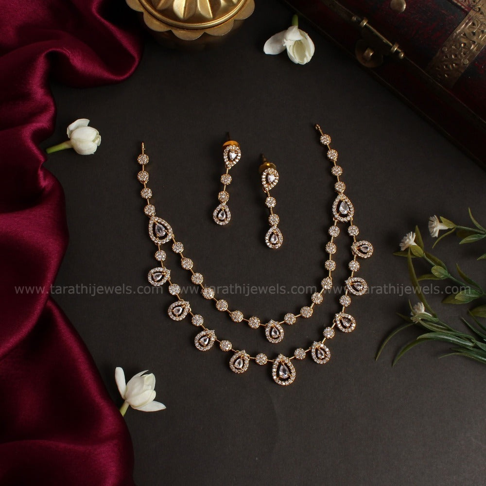 Diamond Look alike Necklace N297