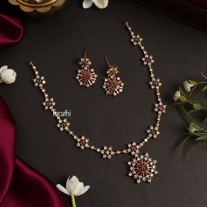 Amazing Diamond Look alike Necklace N302