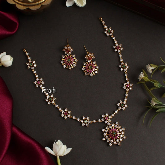 Amazing Diamond Look alike Necklace N302