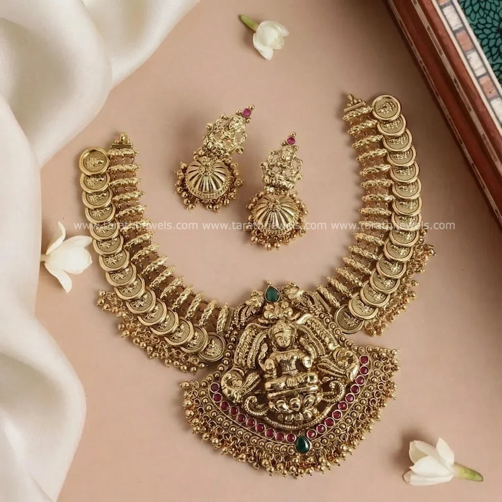 Premium Quality Lakshmi coin Necklace N841
