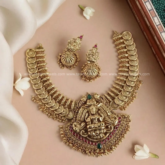 Premium Quality Lakshmi coin Necklace N841