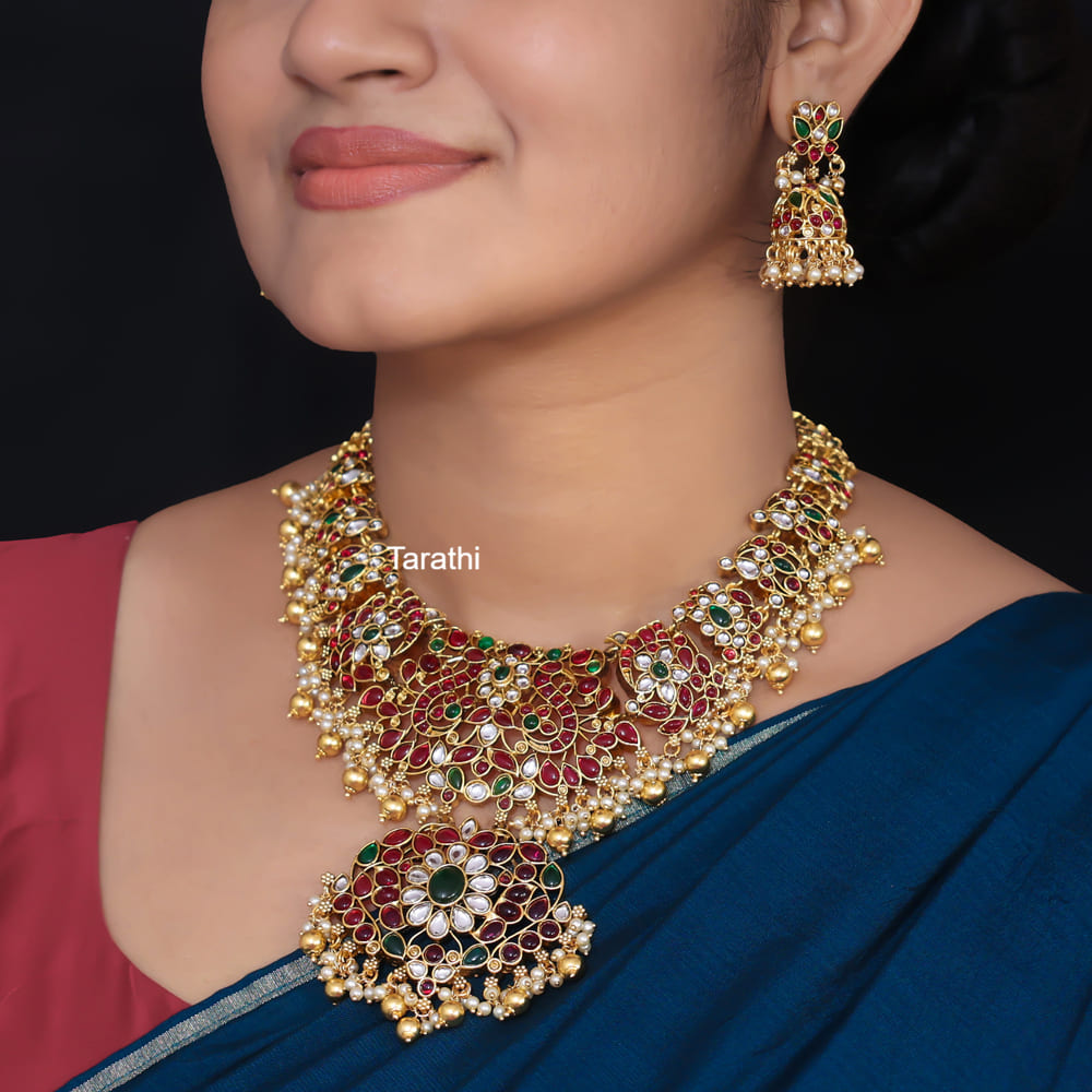 Floral Real kemp Necklace N366