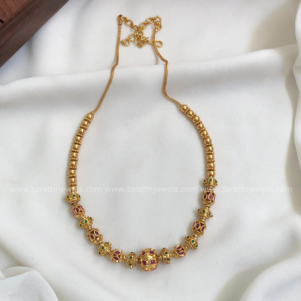 Gold Look alike Gold ball Kemp Maalai N372