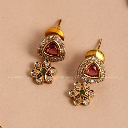 Floral Victorian Diamond short Neckpiece N409