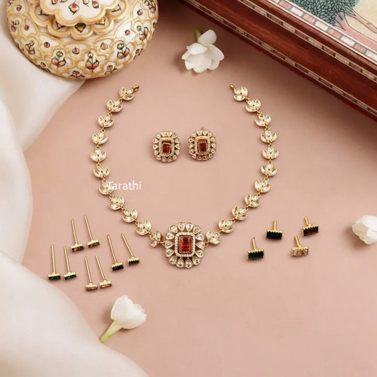 Antique Gold finish Interchangeable Neckpiece N417