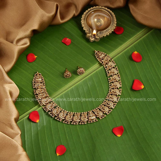 Antique Peacock Necklace N463