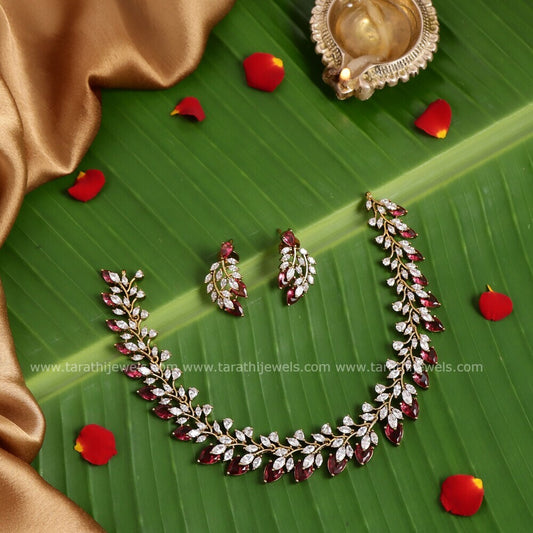 Leaf Design Partywear Necklace N507