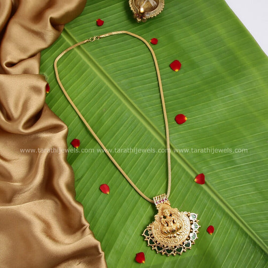 Lakshmi Pendant Palak Design Necklace N509