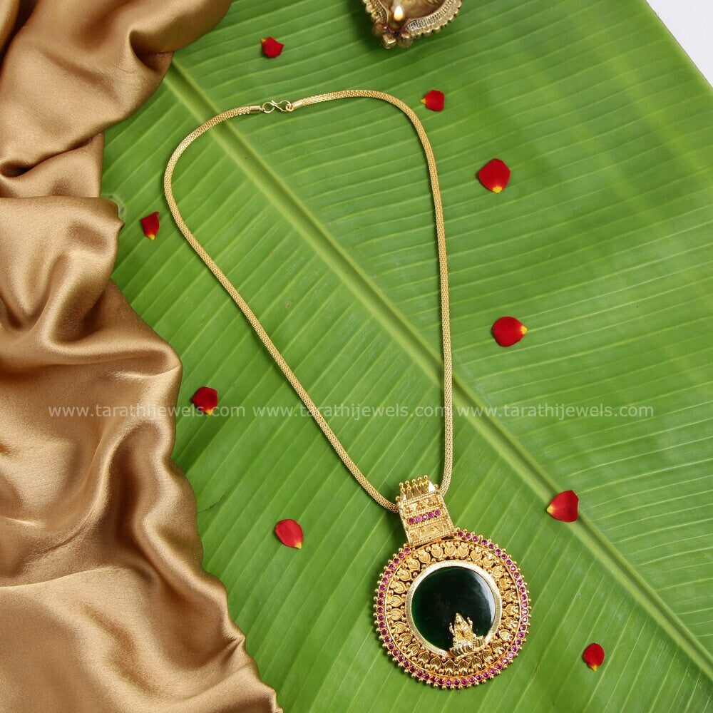 Kerala Style Lakshmi Pendant Long Chain N515
