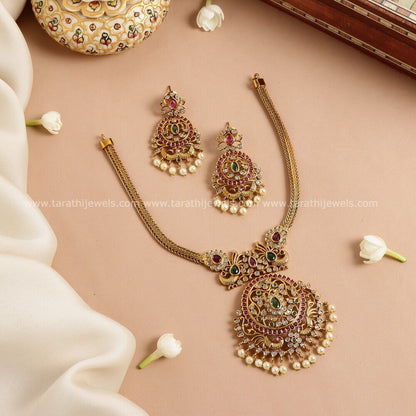 Gaja Peacock Pendant choker Neckpiece N522