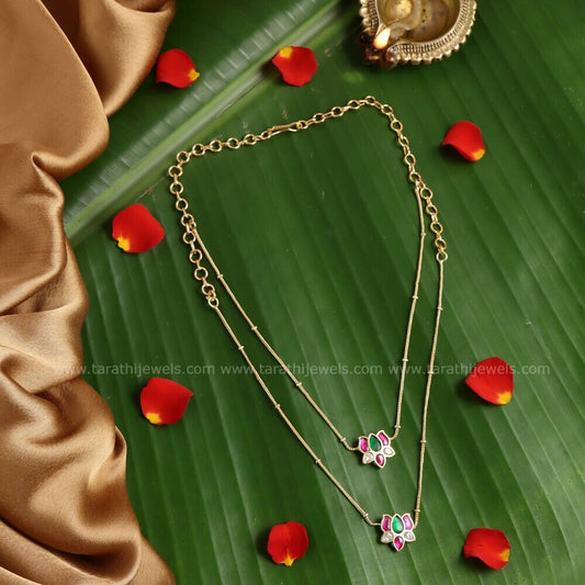 Lotus Dual Layered Necklace N561