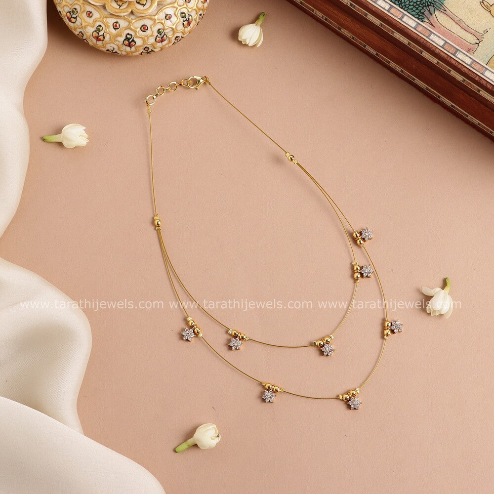 Dual Layered Invisible Necklace N632