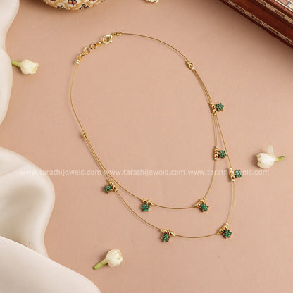 Dual Layered Invisible Necklace N633
