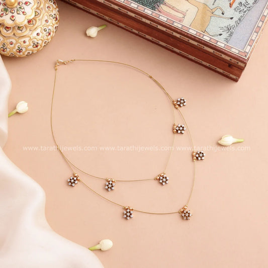 Dual Layered Invisible Necklace N779