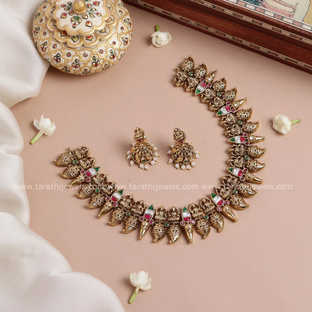 Tarathi Jadau Statement Necklace N782