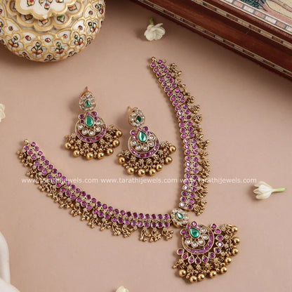 Revathi Traditional Kemp Necklace N802