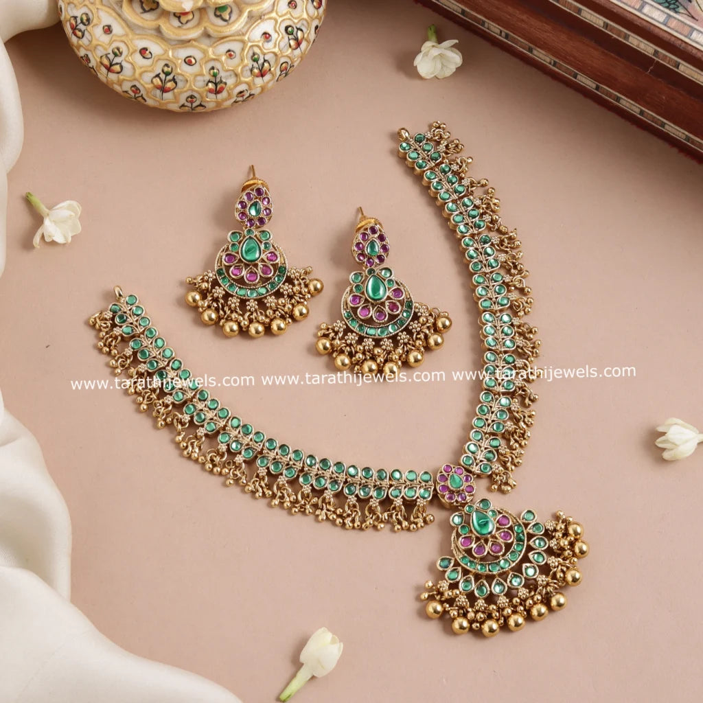 Revathi Traditional Kemp Necklace N803