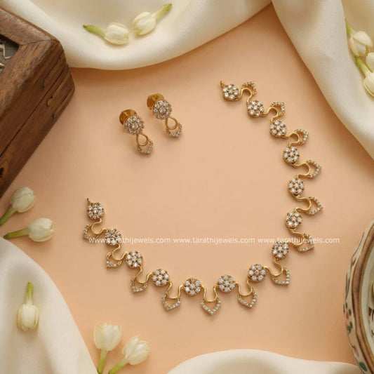 Diamond Look Alike Necklace N808