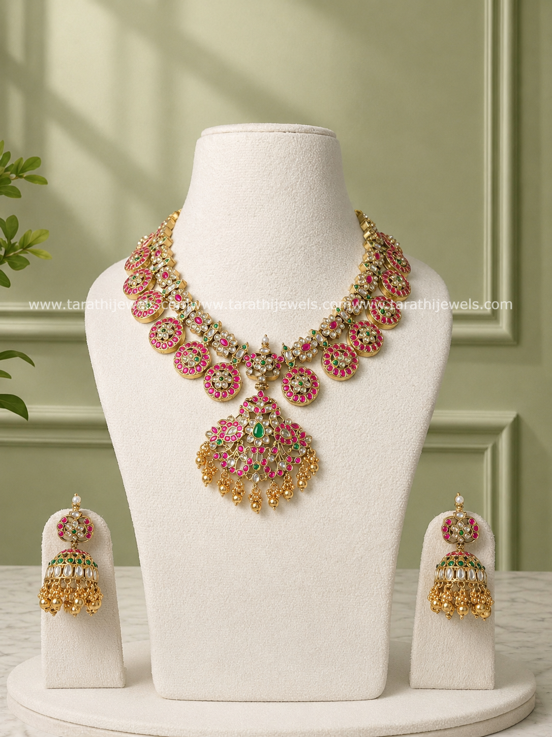 Tarathi Jadau Kundan Long  Necklace N811