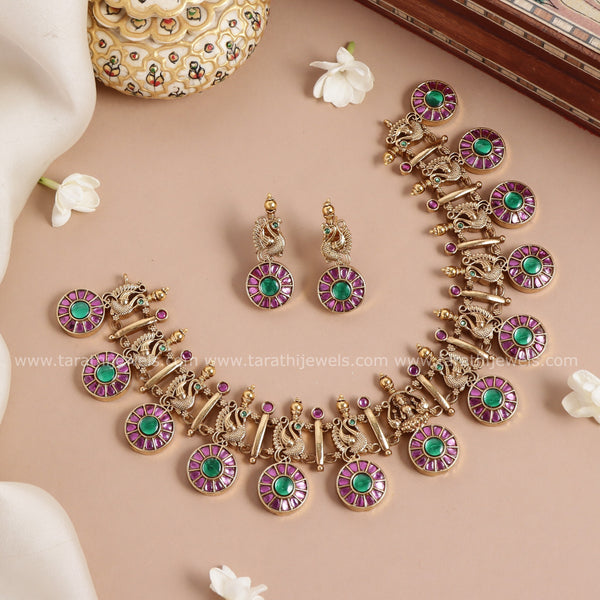 Tarathi Jadau Kundan Necklace