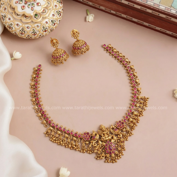 Antique Finish Lakshmi Necklace N937