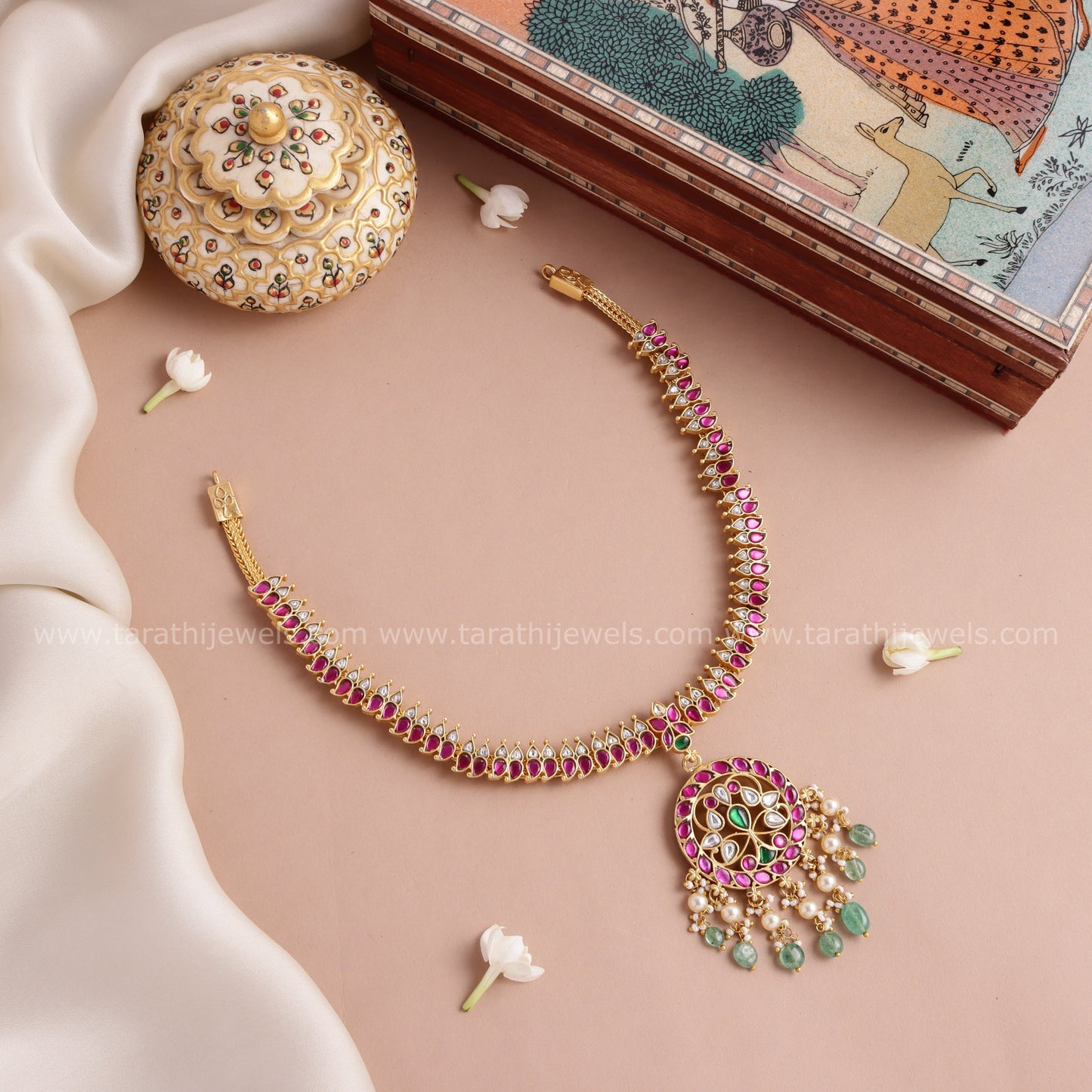 Tarathi Jadau Kundan Necklace N957