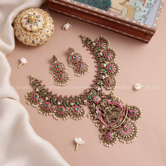 Gold Replica Kundan Jadau Neckpiece N960